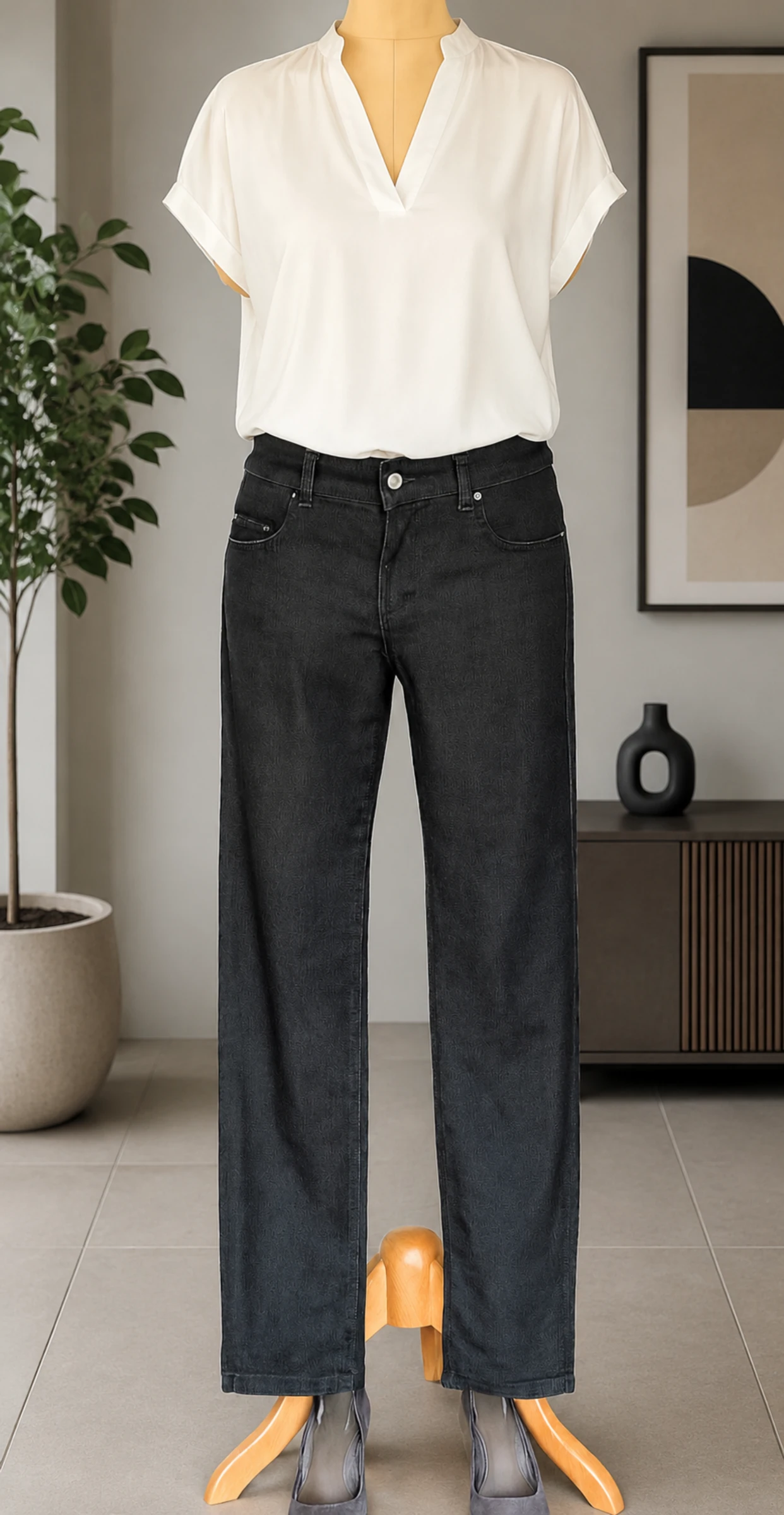 Trussardi Jean TFr38/TM-Cinza-Mod. 130-Corte Reto e Justo em OT – photo 2
